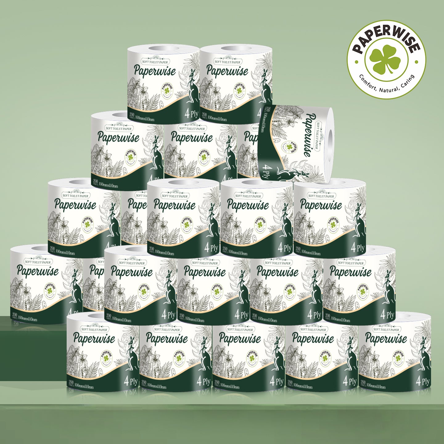 Soft 4-Ply Toilet Paper 200/Sheets