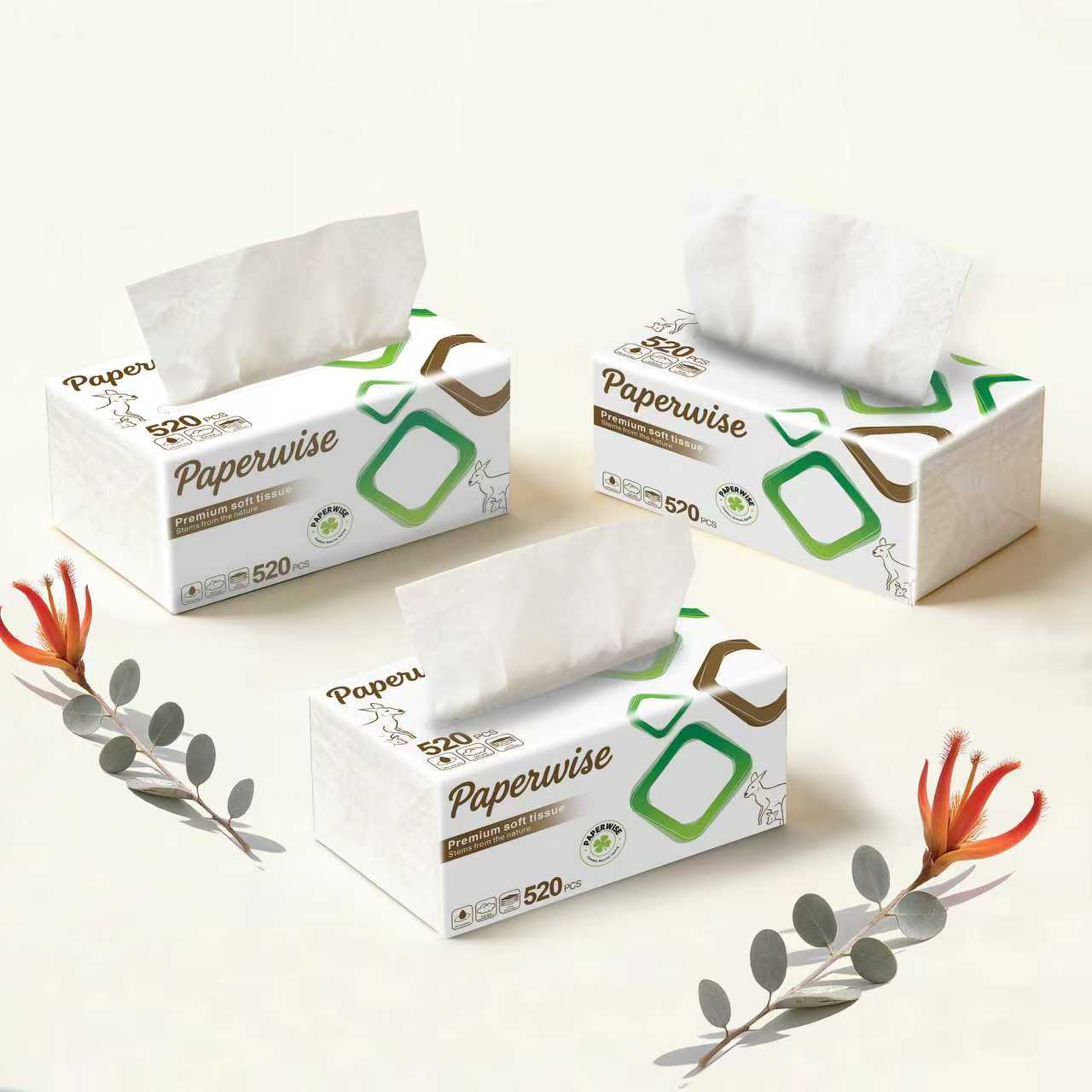 Premium 4-Ply Soft Tissue 520/PCS