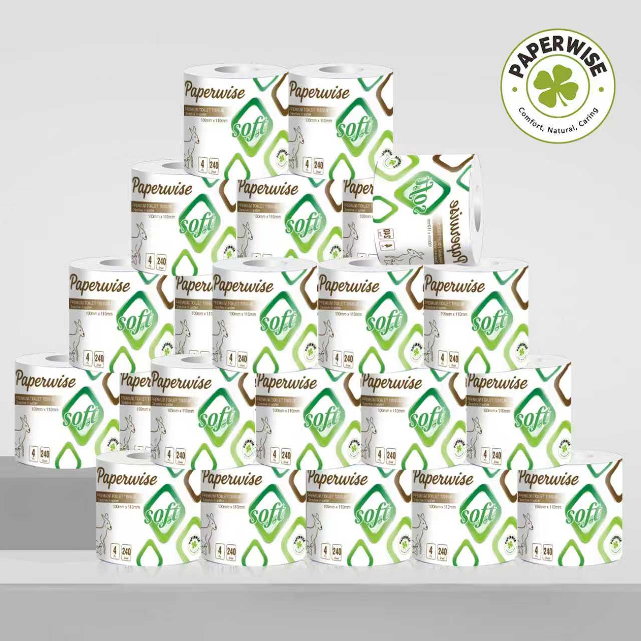 Premium 4-Ply Toilet Paper 240/Sheets