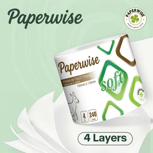 Premium 4-Ply Toilet Paper 240/Sheets