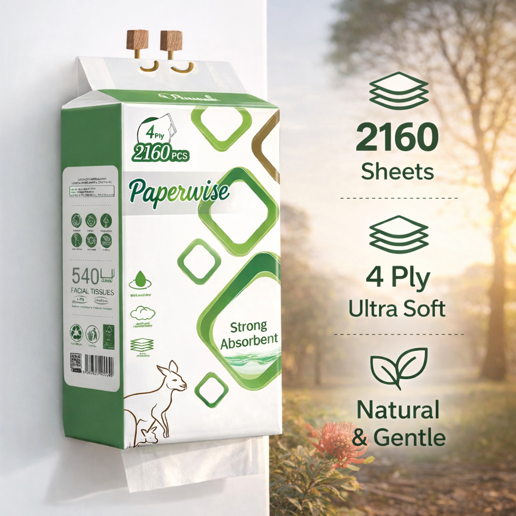 Soft 4-Ply Facial Tissues 2160/PCS